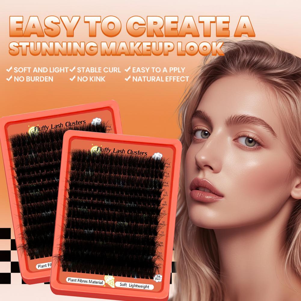 Mega Volume Lash - Russian Volume Lash Clusters 80D 100D