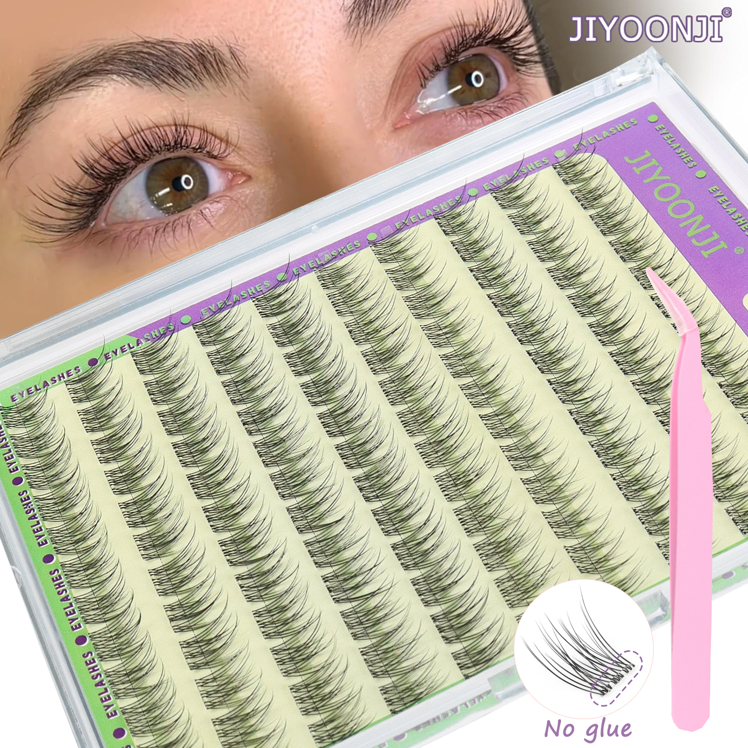 Eyelash Extension No 11 - 120PCS Natural Self Adhesive Eyelashes Clusters