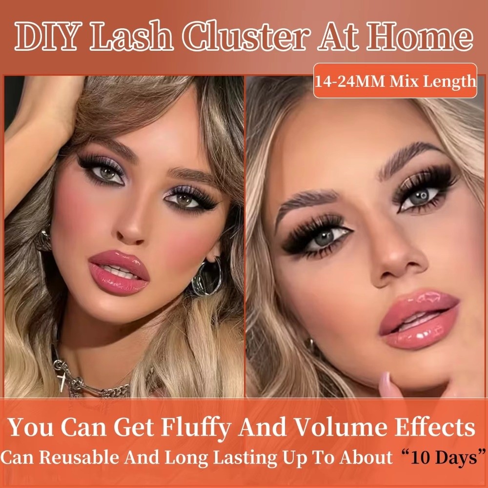 Mega Volume Lash - Reusable Lashes D Curl False Eyelashes