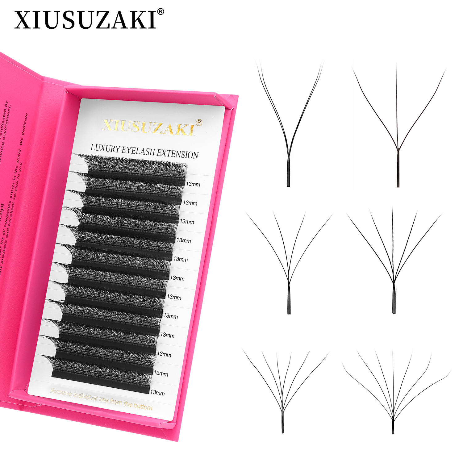 Eyelash Extension Yelix - XIUSUZAKI W Shaped Lashes Bloom 2D