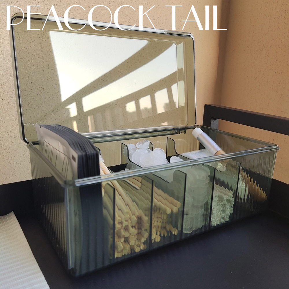 Lash Tray Organizer - Dark green Eyelash extension tool storage