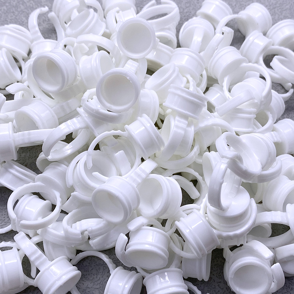 100Pcs Disposable Glue Ring Cu - Eyelash Extension Glue recensione e prezzo