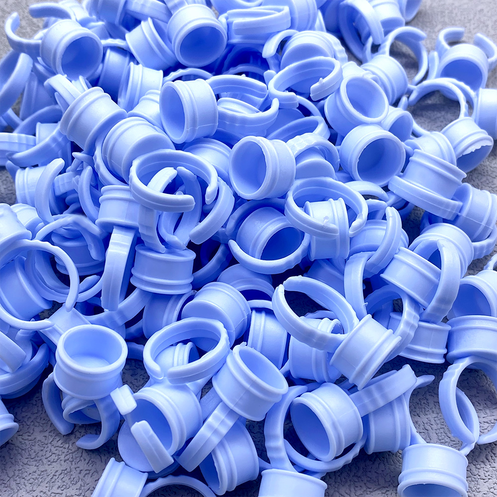 100Pcs Disposable Glue Ring Cu - Eyelash Extension Glue recensione e prezzo