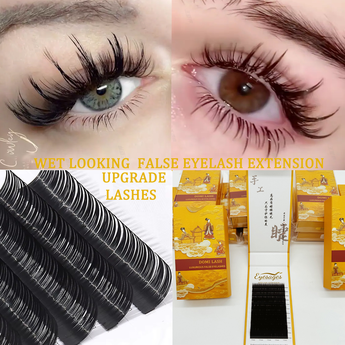 Domi Wet Look A Shape Autumn W - Eyelash Extension Wet Look recensione e prezzo