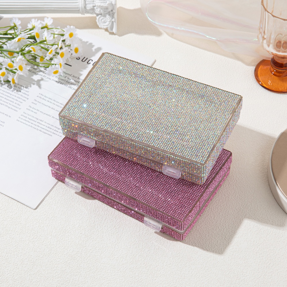 Luxury Shiny Rhinestone Storag - Lash Tray Organizer recensione e prezzo