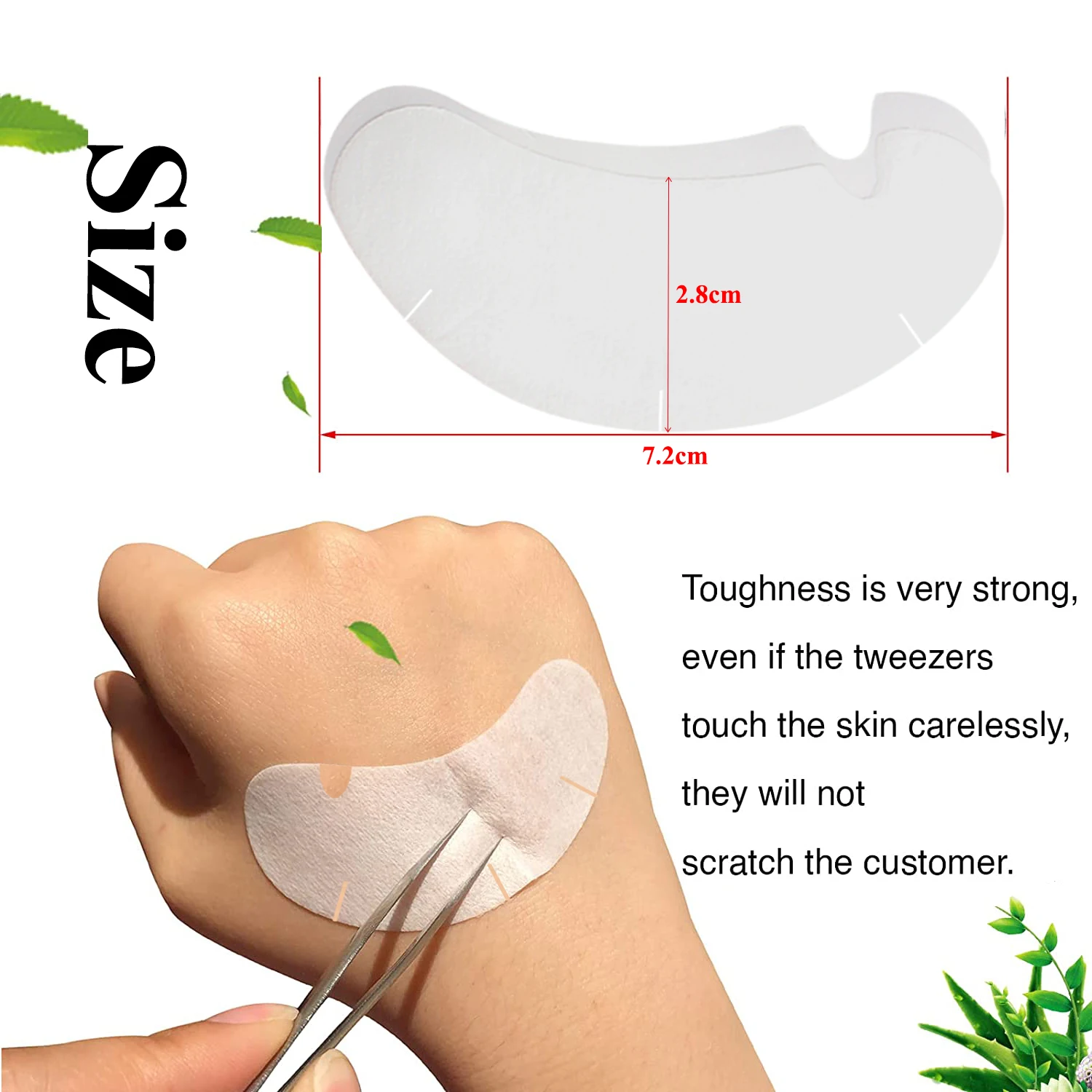 50/100PCS U Shape Eyelash Pads - Eyelash Extension Eye Mask recensione e prezzo