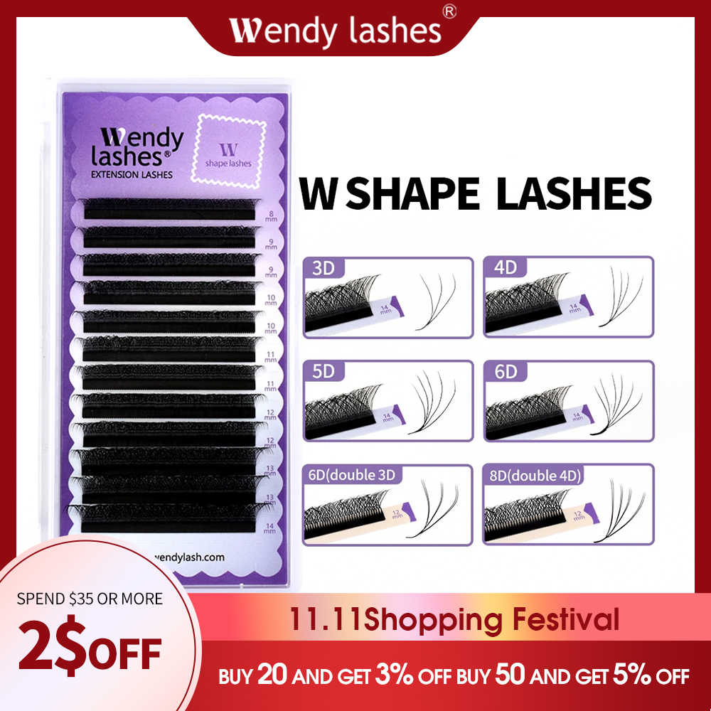 Wendy Lashes W Shape Bloom 3D/ - Eyelash Extension Yelix recensione e prezzo