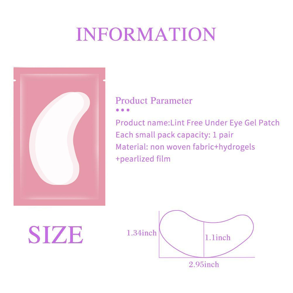 100pairs eye patches eyelash e - Eyelash Extension Eye Mask recensione e prezzo