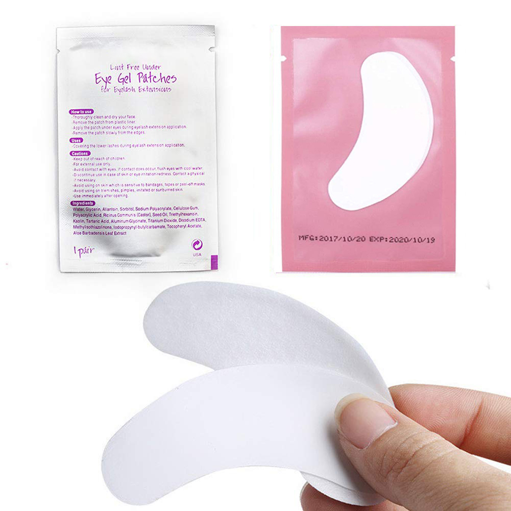 100pairs eye patches eyelash e - Eyelash Extension Eye Mask recensione e prezzo