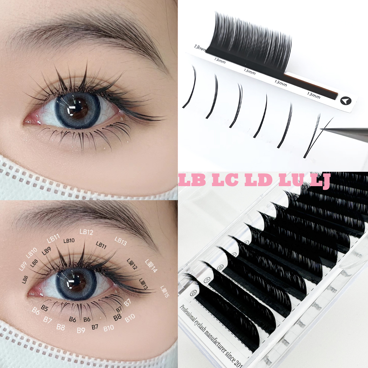Camellia False Eyelashes LC LB - Eyelash Extension Wet Look recensione e prezzo