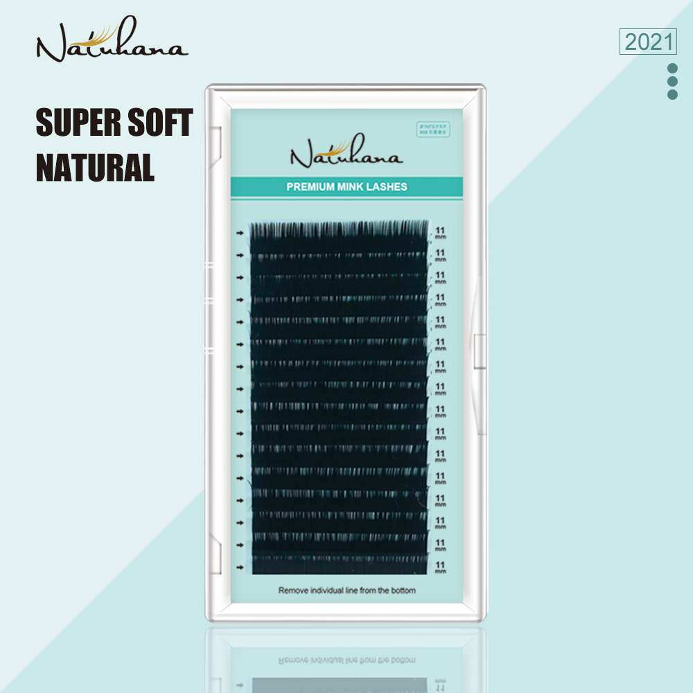 NATUHANA 16Rows C cc D dd Natu - Eyelash Extension Wet Look recensione e prezzo