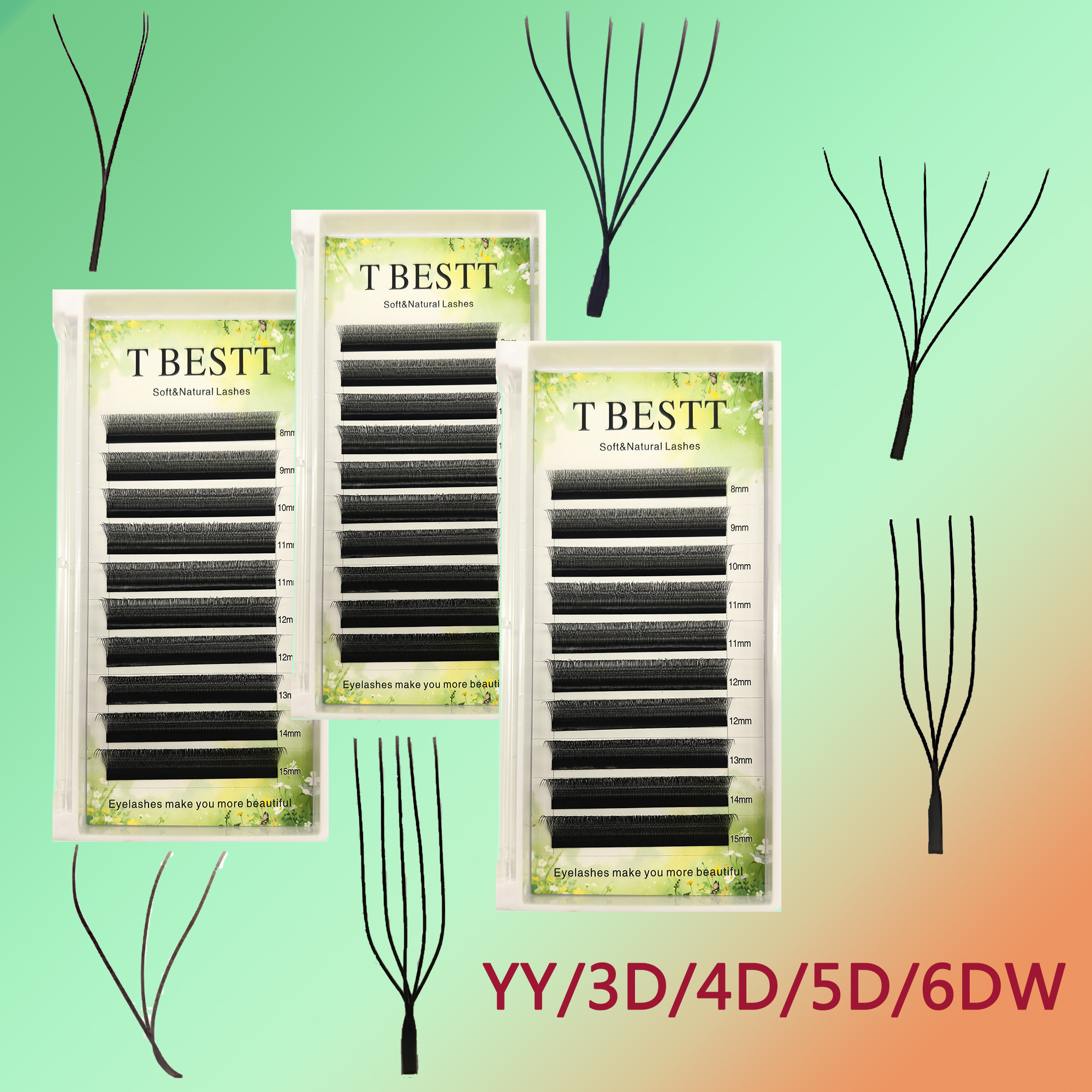 Tbestt U Shaped 4D 5DW Eyelash - Eyelash Extension Yelix recensione e prezzo