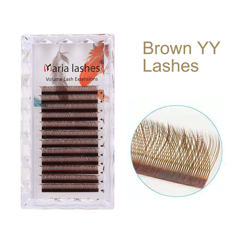 MARIA Brown YY Shaped Eyelash  - Eyelash Extension Yelix recensione e prezzo