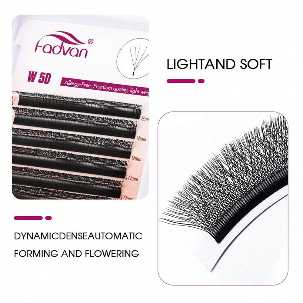 FADVAN Light 5D W Shaped 0.07m - Eyelash Extension Wet Look recensione e prezzo