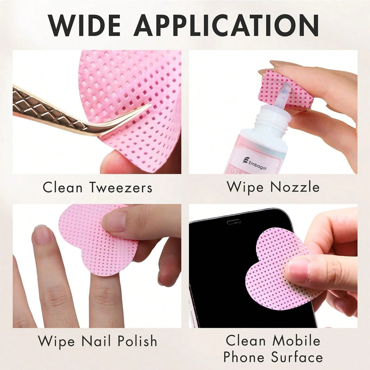 LINMANDA 200 Pieces of Lint-Fr - Eyelash Extension Glue recensione e prezzo
