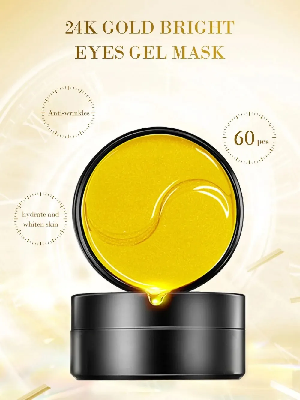 60pcs Golden Moisturizing Eye  - Eye Pad Collagen recensione e prezzo