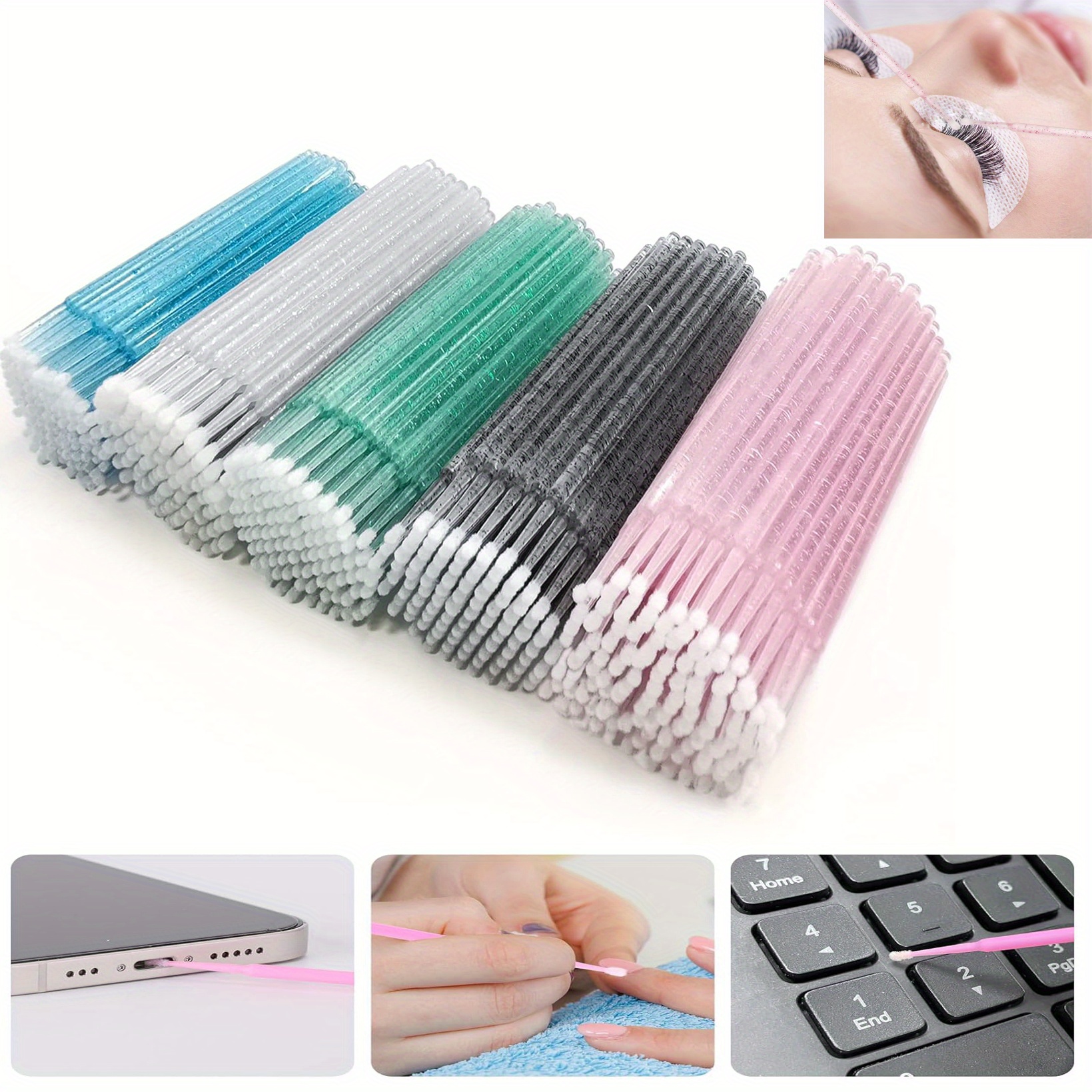 500PCS 5-Color Coded Micro Bru - Eyelash Extension Glue recensione e prezzo
