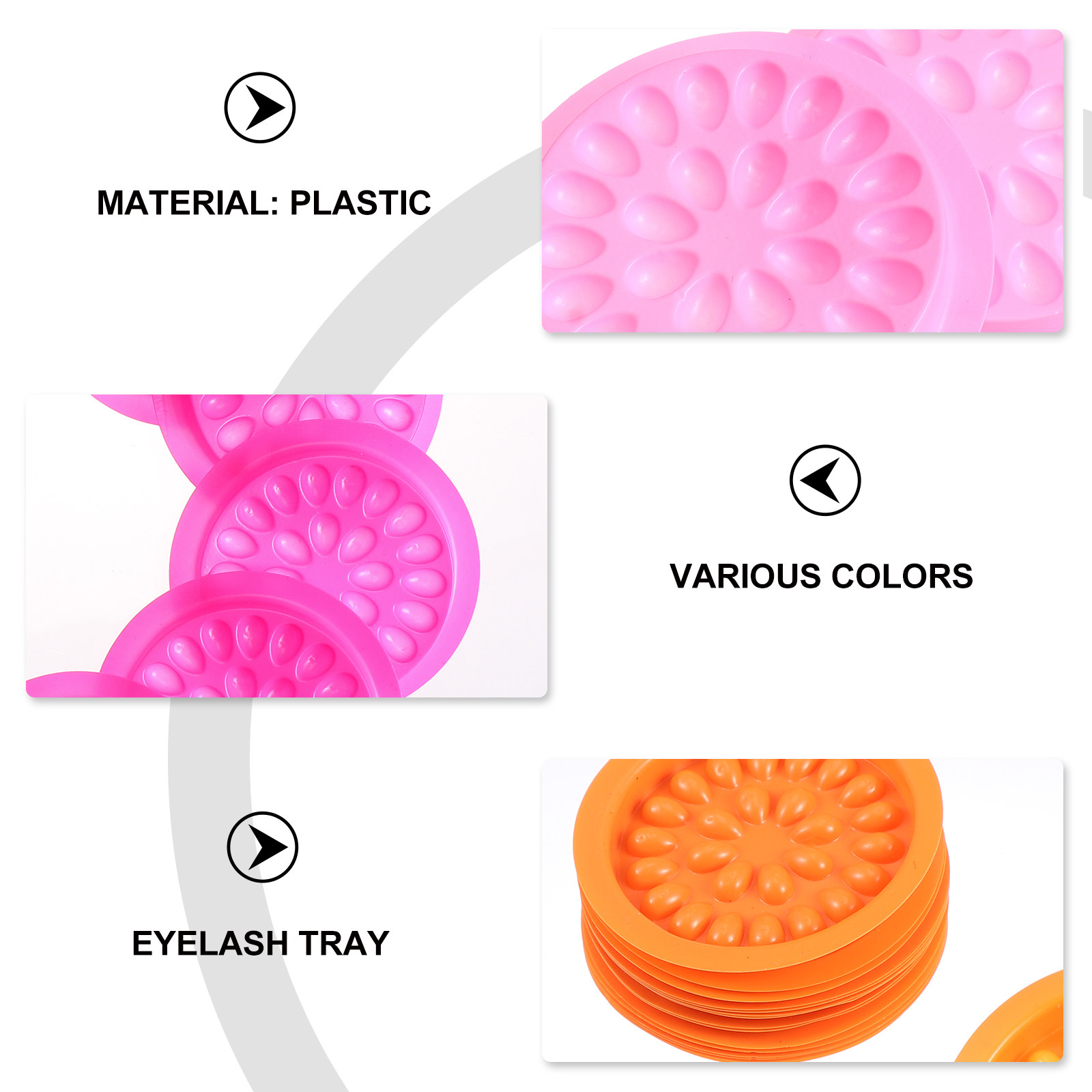 100Pcs Flower Shape Eyelash Gl - Eyelash Extension Is Safe recensione e prezzo