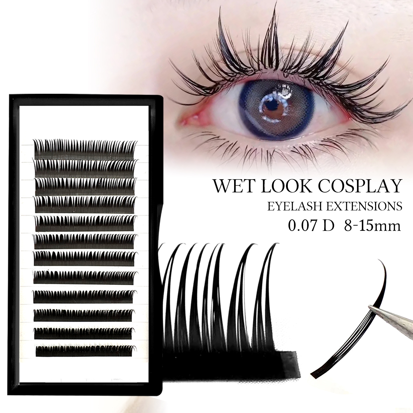 Wet look Cosplay Eyelash Exten - Eyelash Extension Wet Look recensione e prezzo