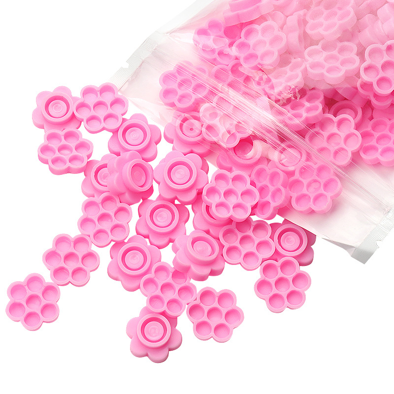 100 Pcs Pink Flower Glue Delay - Eyelash Extension Glue recensione e prezzo