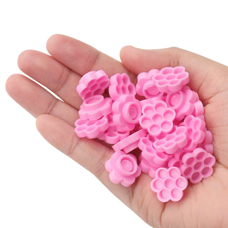 100 Pcs Pink Flower Glue Delay - Eyelash Extension Glue recensione e prezzo