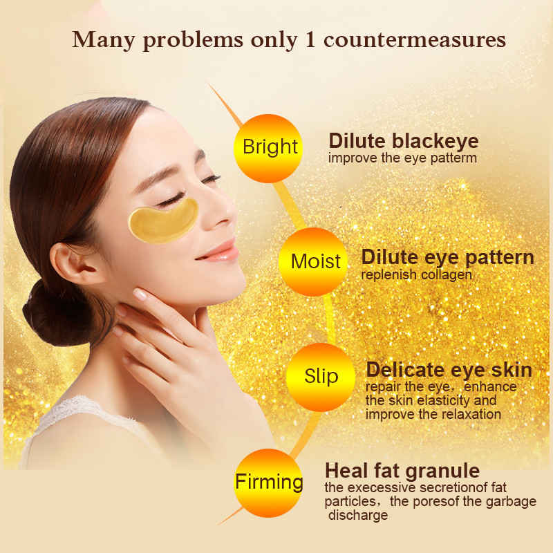 5/10/20/30 Pairs Crystal Gold  - Eye Pad Collagen recensione e prezzo