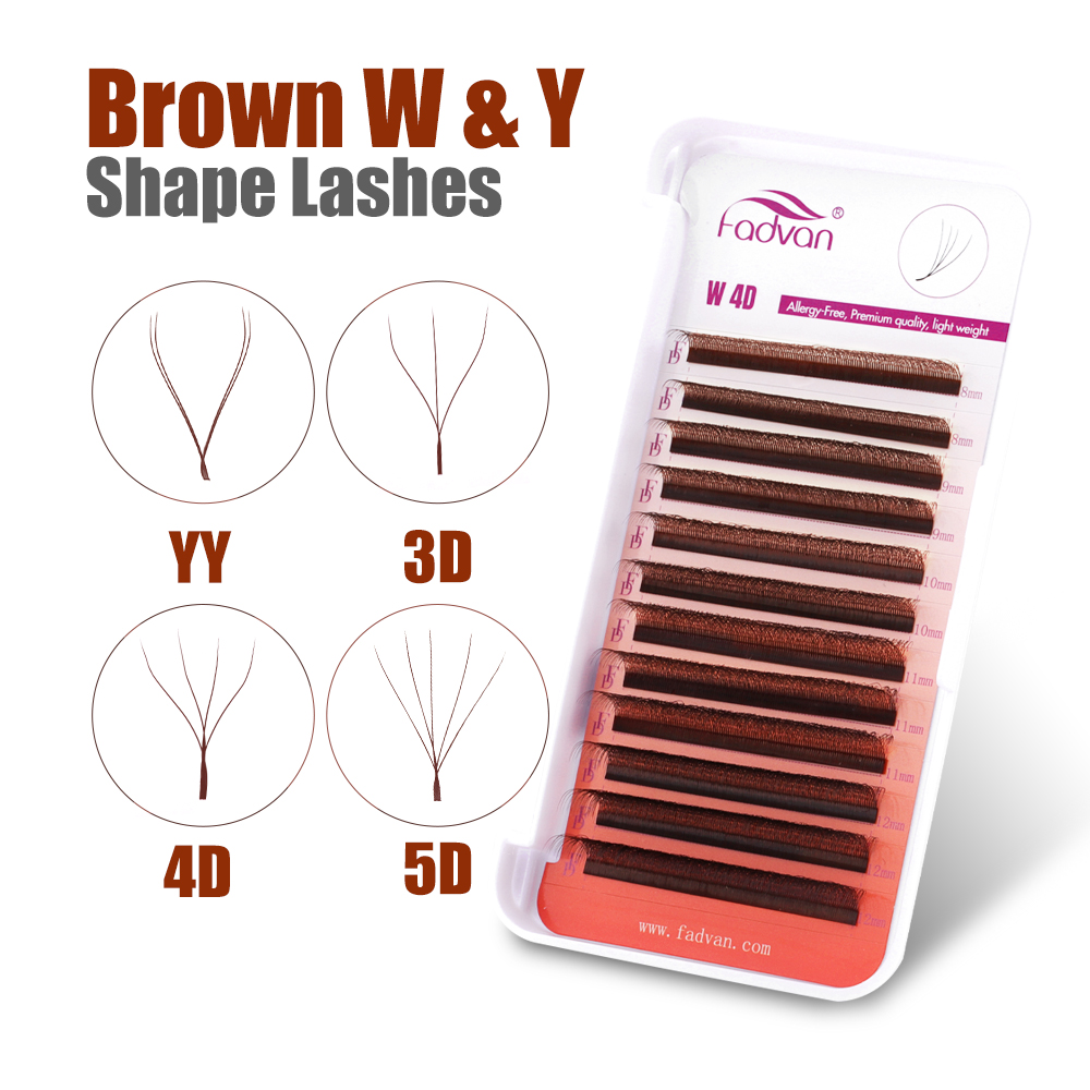 FADVAN Brown 4D/3D/5D lashes W - Eyelash Extension Yelix recensione e prezzo