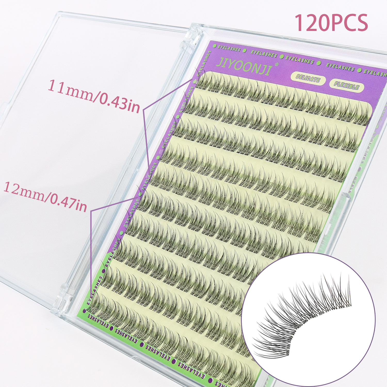 120PCS Natural Self Adhesive E - Eyelash Extension No 11 recensione e prezzo