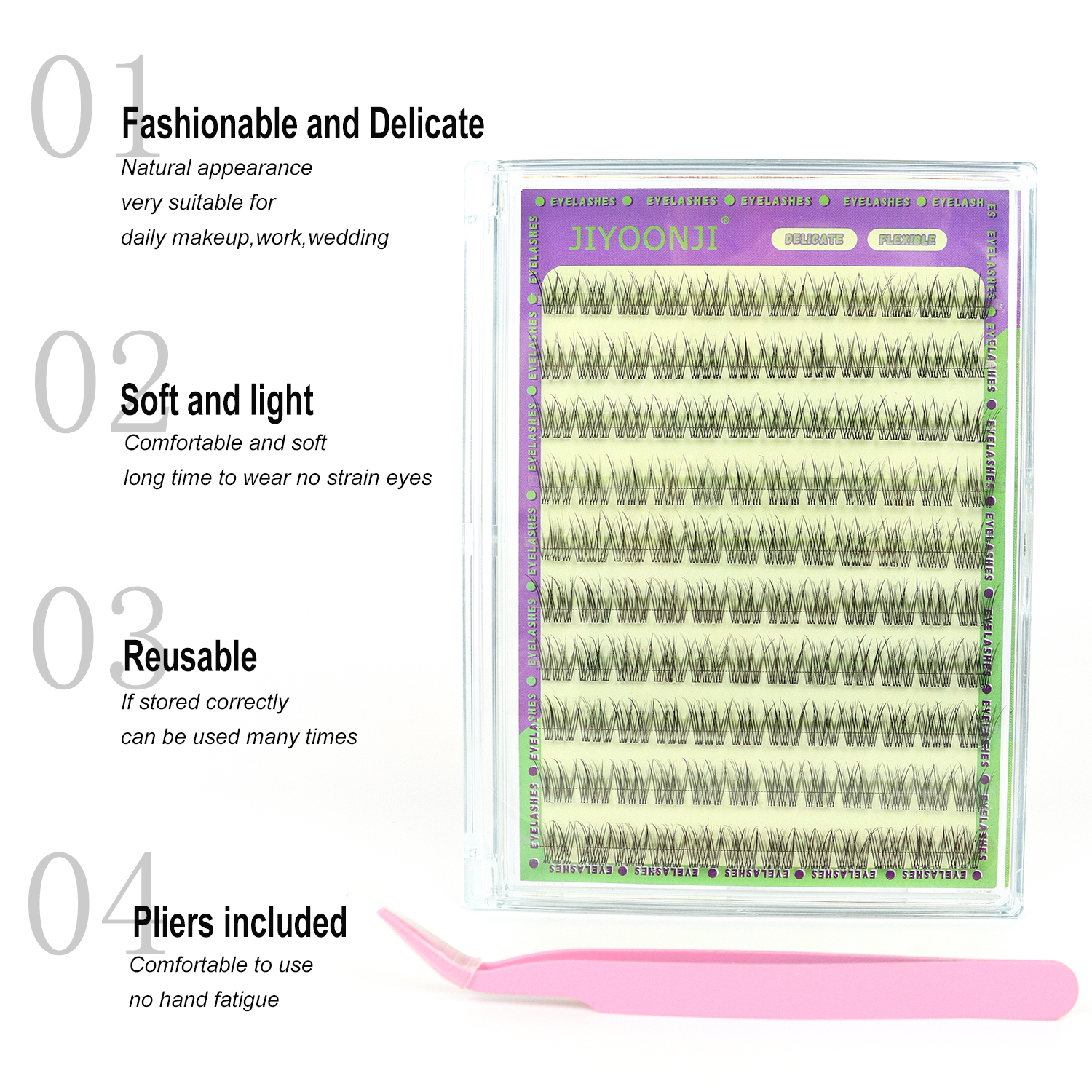 120PCS Natural Self Adhesive E - Eyelash Extension No 11 recensione e prezzo