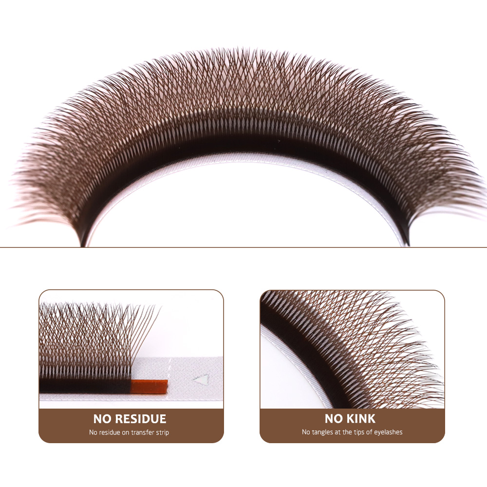 AGUUD Brown 4D W Shaped Eyelas - Eyelash Extension Yelix recensione e prezzo