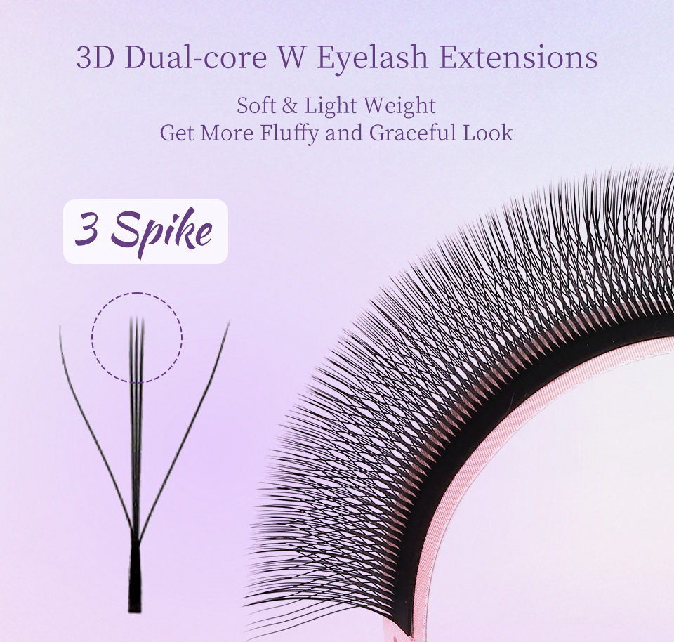 AGUUD Brown 4D W Shaped Eyelas - Eyelash Extension Yelix recensione e prezzo