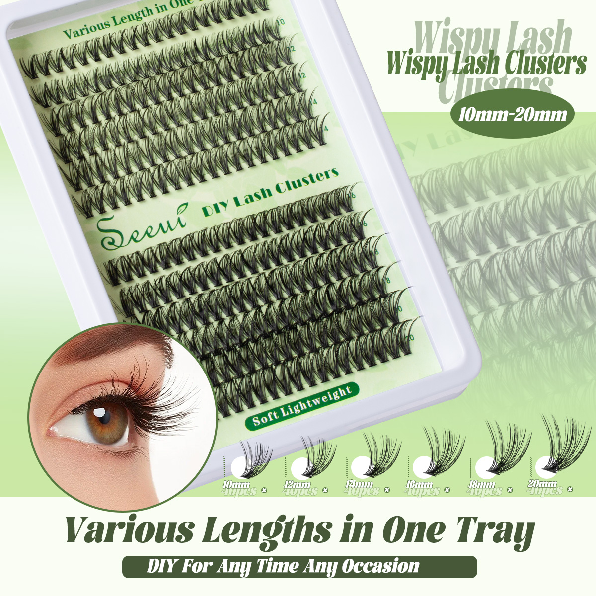 Cluster Lashes Kit Individual  - Lash Tray Organizer recensione e prezzo