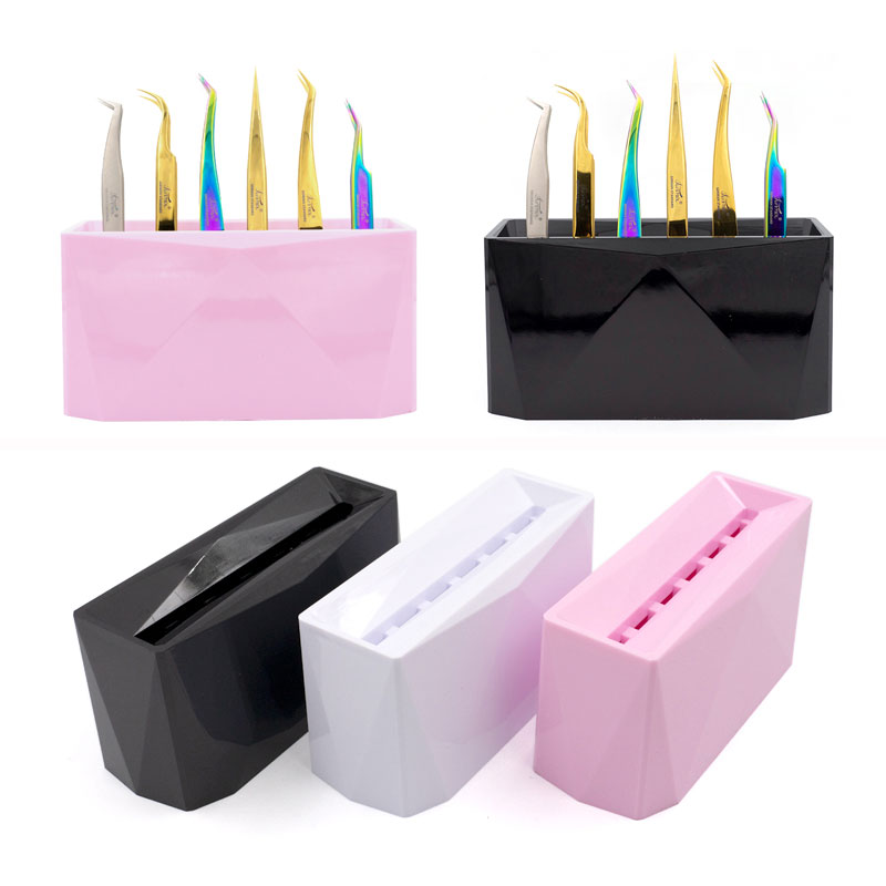 6 Holes Acrylic Eyelash Tweeze - Lash Tray Organizer recensione e prezzo