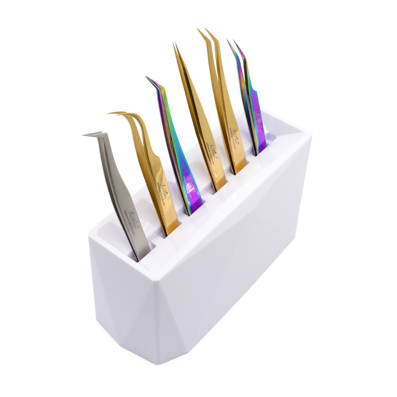 6 Holes Acrylic Eyelash Tweeze - Lash Tray Organizer recensione e prezzo