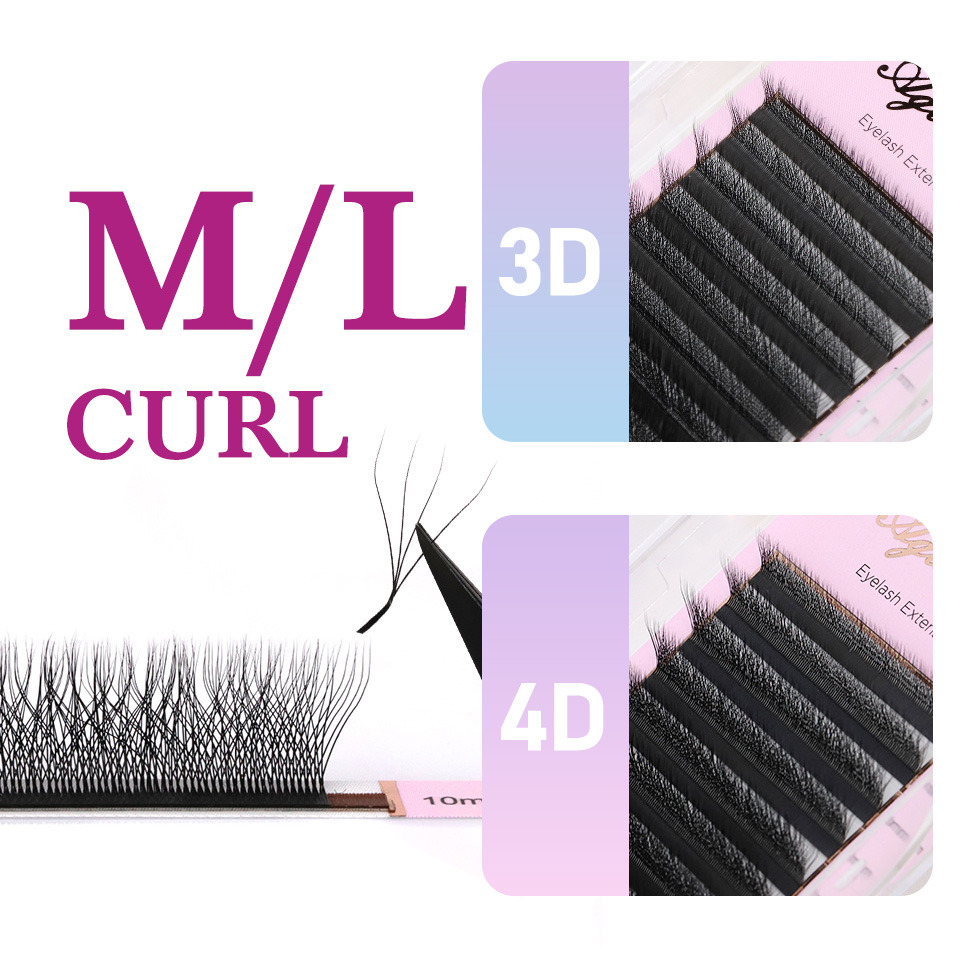 L M (LU ) Curl W Shape Eyelash - Eyelash Extension Yelix recensione e prezzo