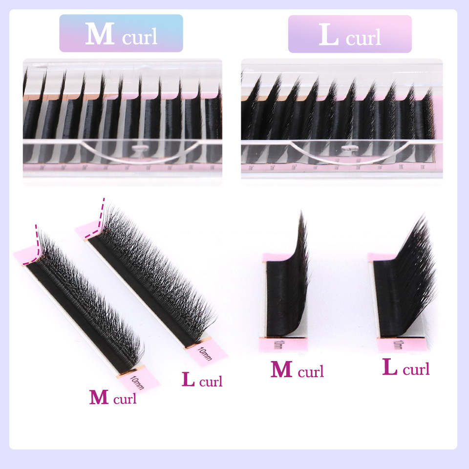 L M (LU ) Curl W Shape Eyelash - Eyelash Extension Yelix recensione e prezzo