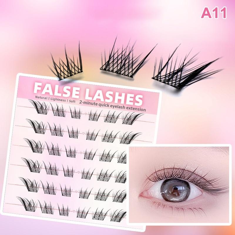6 Rows Dense Natural False Eye - Eyelash Extension Glue recensione e prezzo